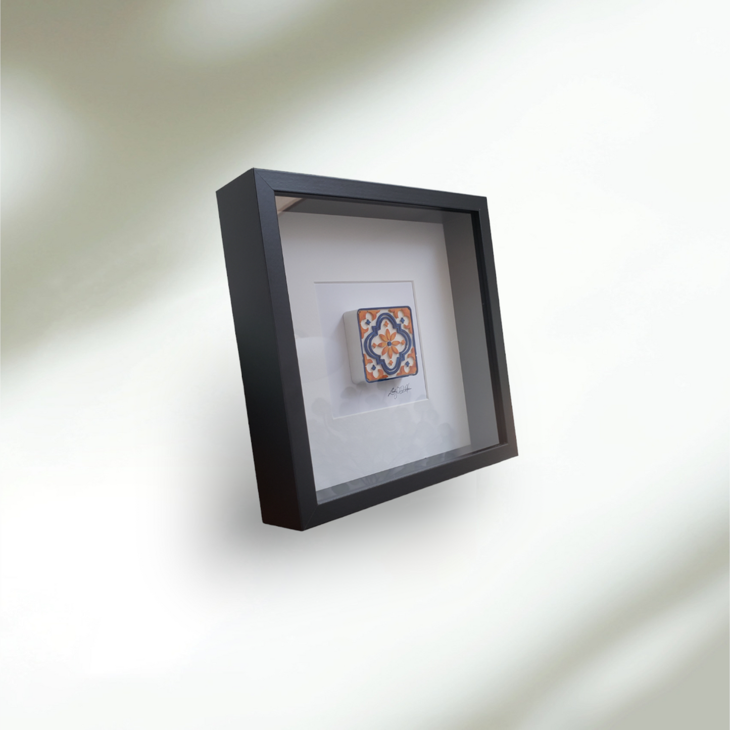 Hand-painted rococo tile, each piece is created from high-quality plaster, expertly shaped to molded. With a keen eye for detail, Lindsay hand-paints and finishes every creation, ensuring a lifelike representation. To add a personal touch, Lindsay signs each painting herself.