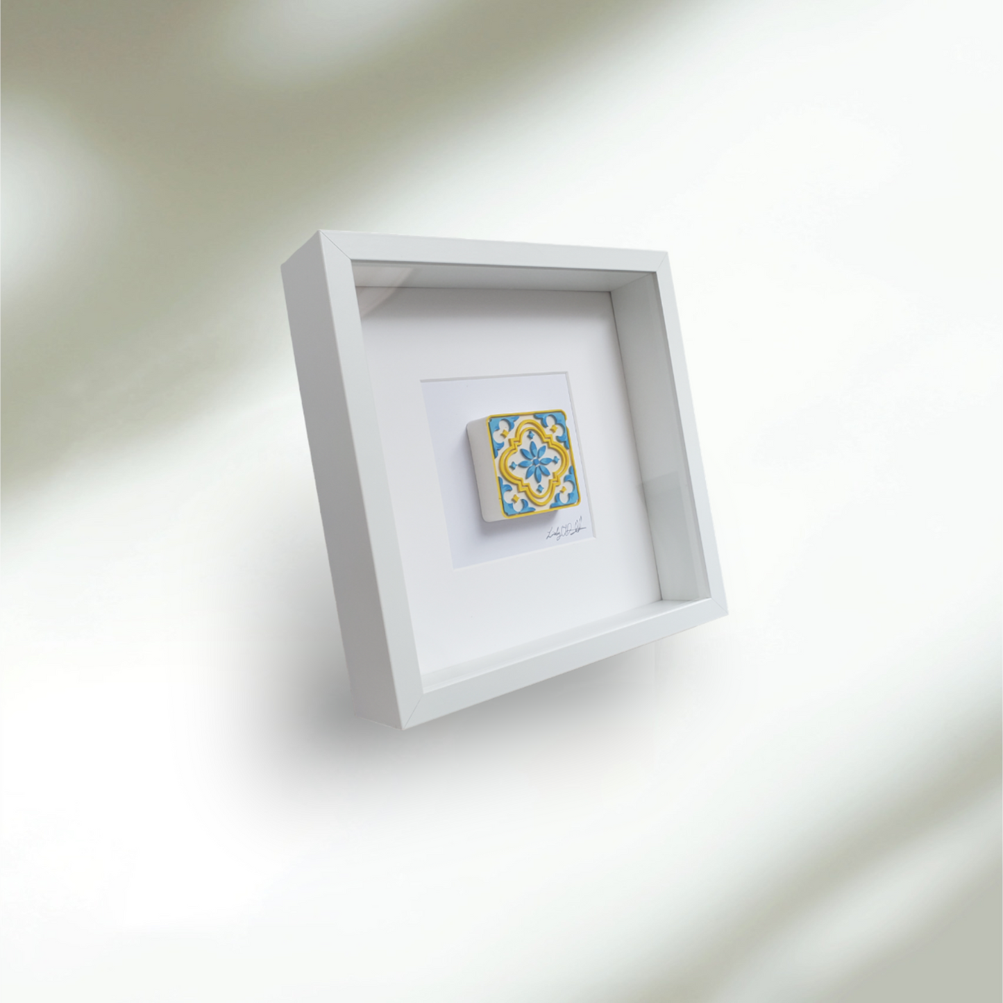 Hand-painted Rococo Inspired tiles 10"x10" | Irish Artist