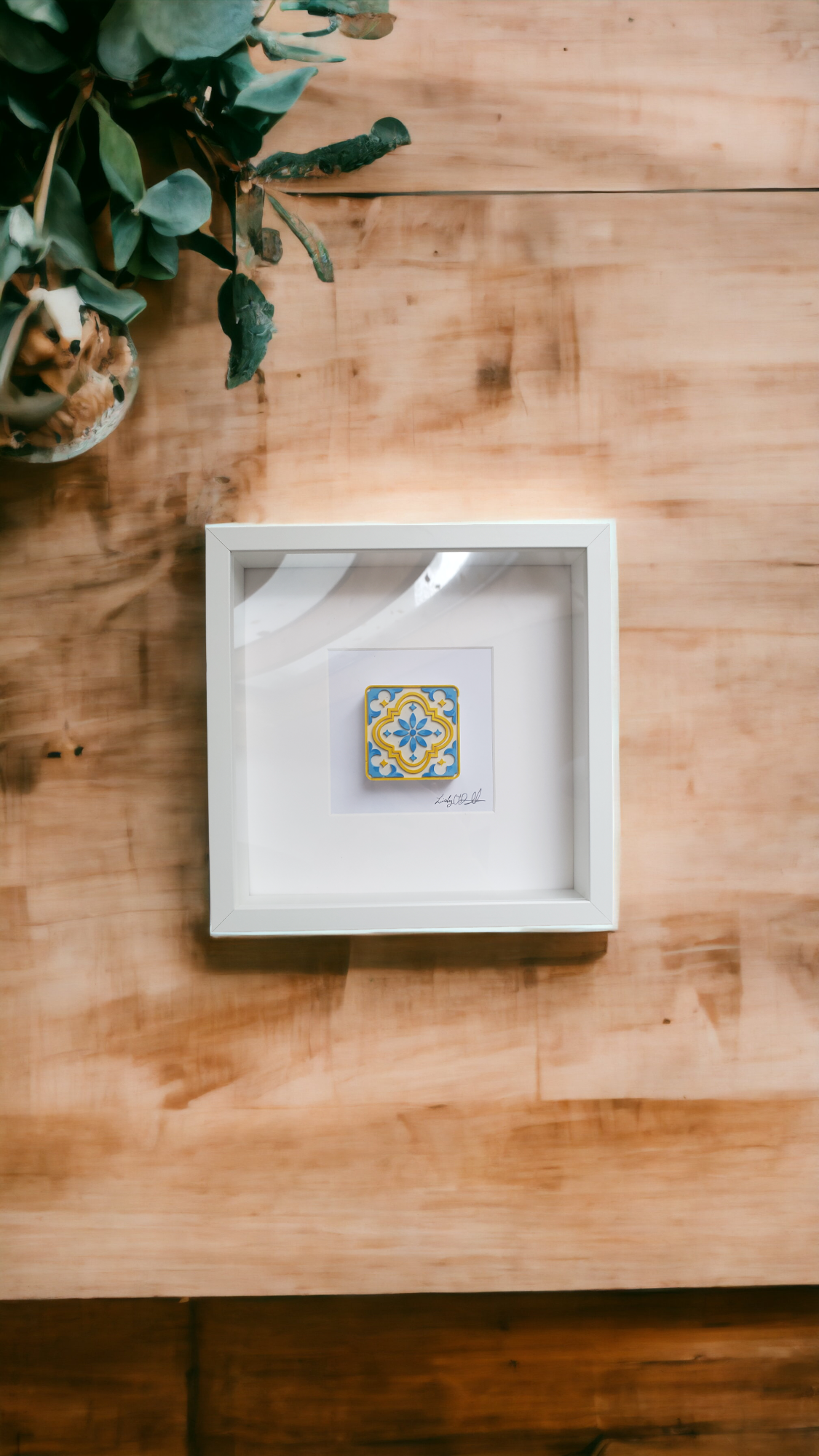 Hand-painted Rococo Inspired tiles 10"x10" | Irish Artist