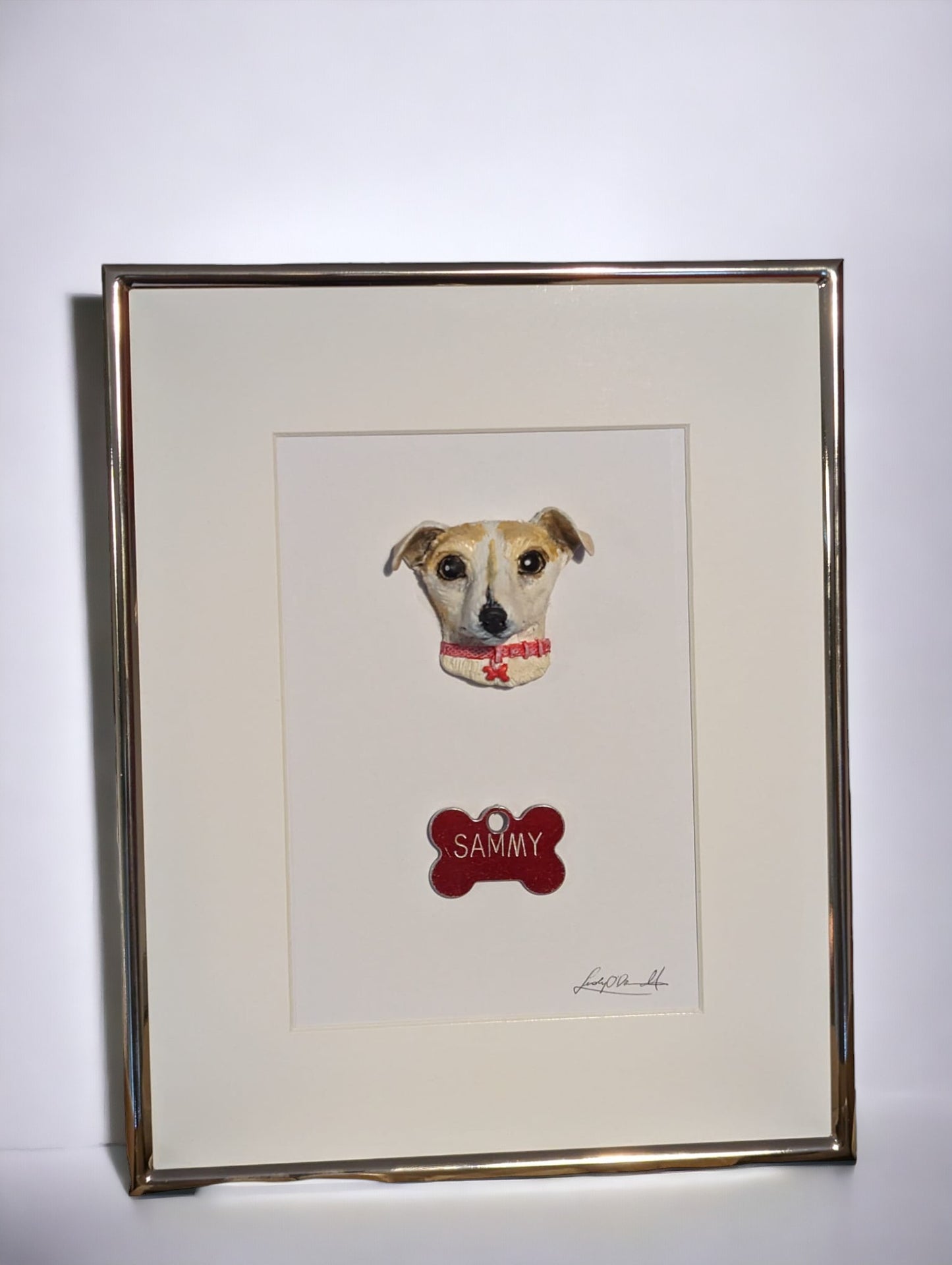 Handmade 3D Memorial Portrait 6"X 6"frame | Irish Handmade Art
