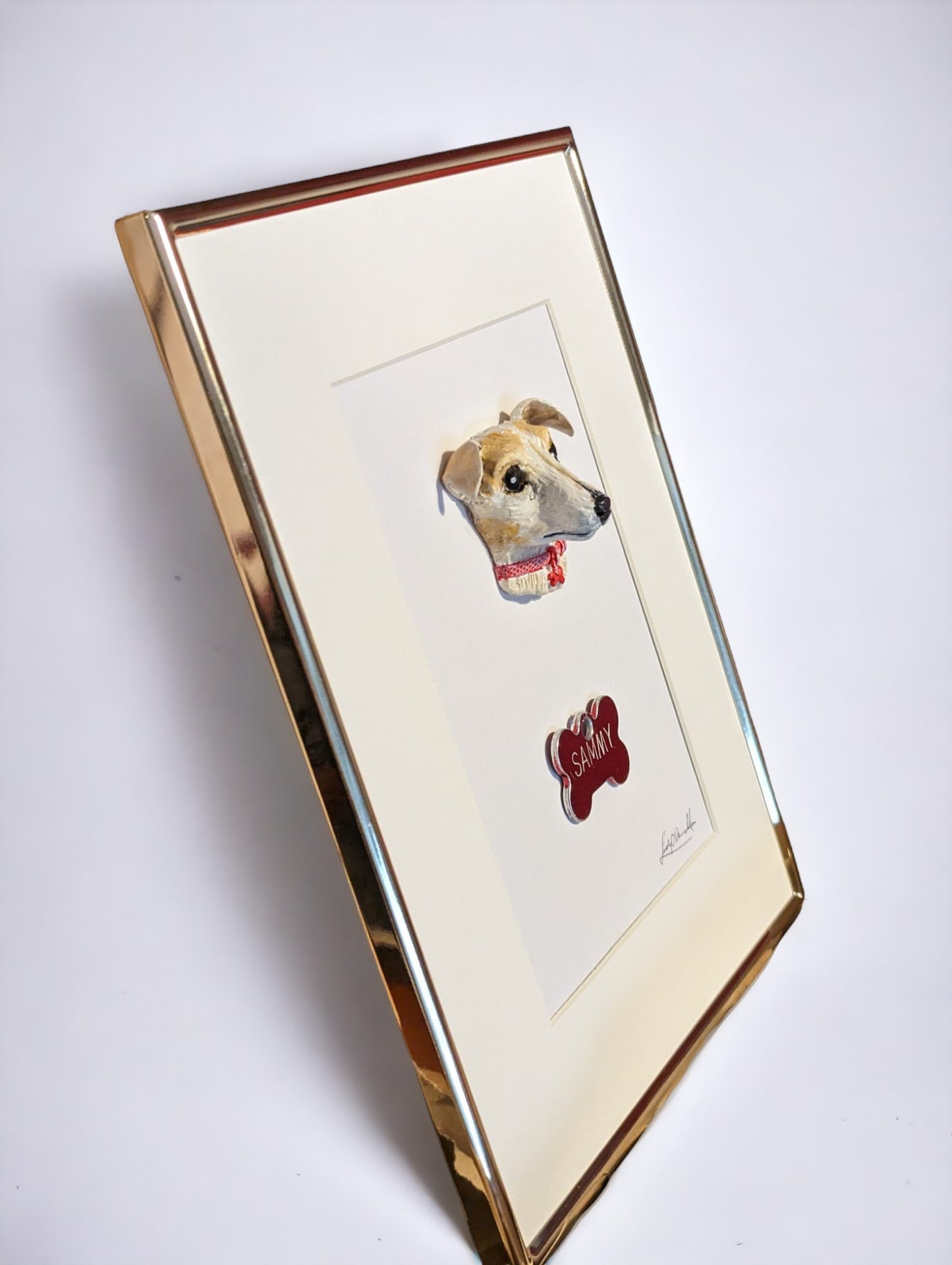 Handmade 3D Memorial Portrait 6"X 6"frame | Irish Handmade Art