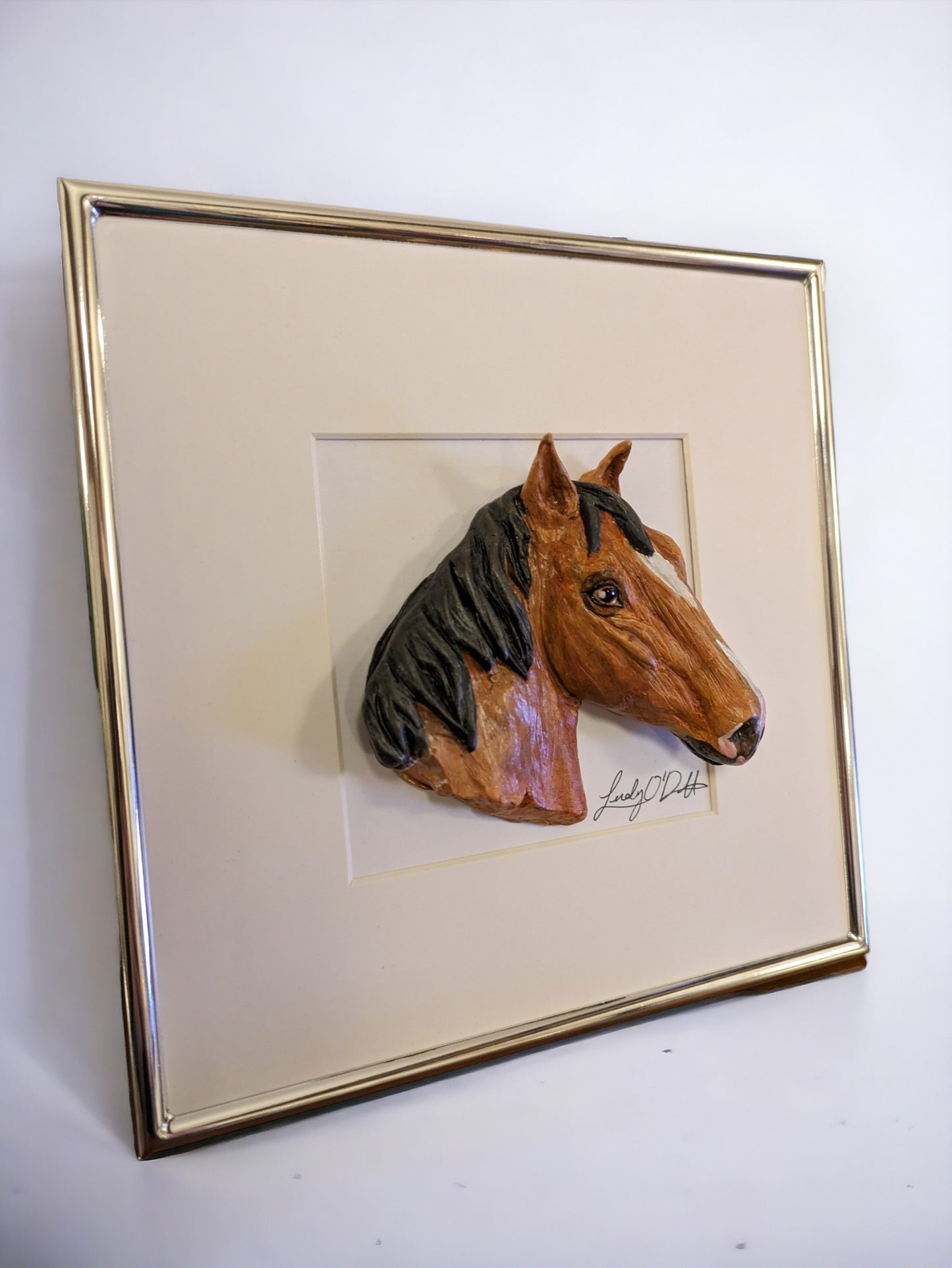 Handmade Custom 3D horse Portraits 6"X 6"frame | Irish Handmade Art