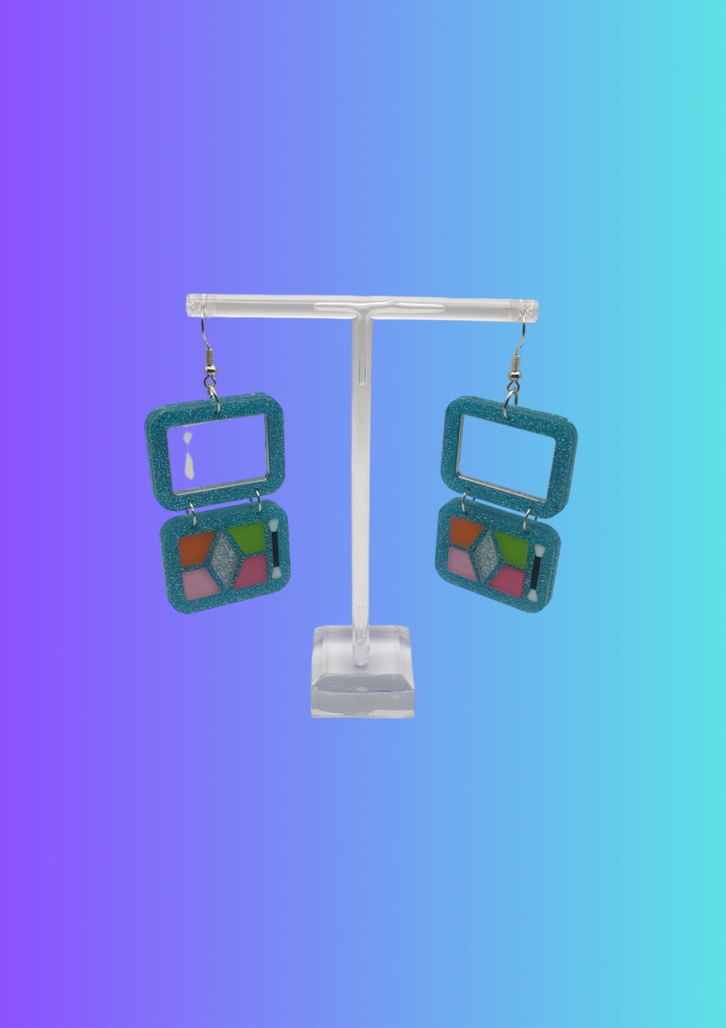 Pocket Vanity Set Drop Earrings | Irish Handmade Jewellery - Lincraft Design