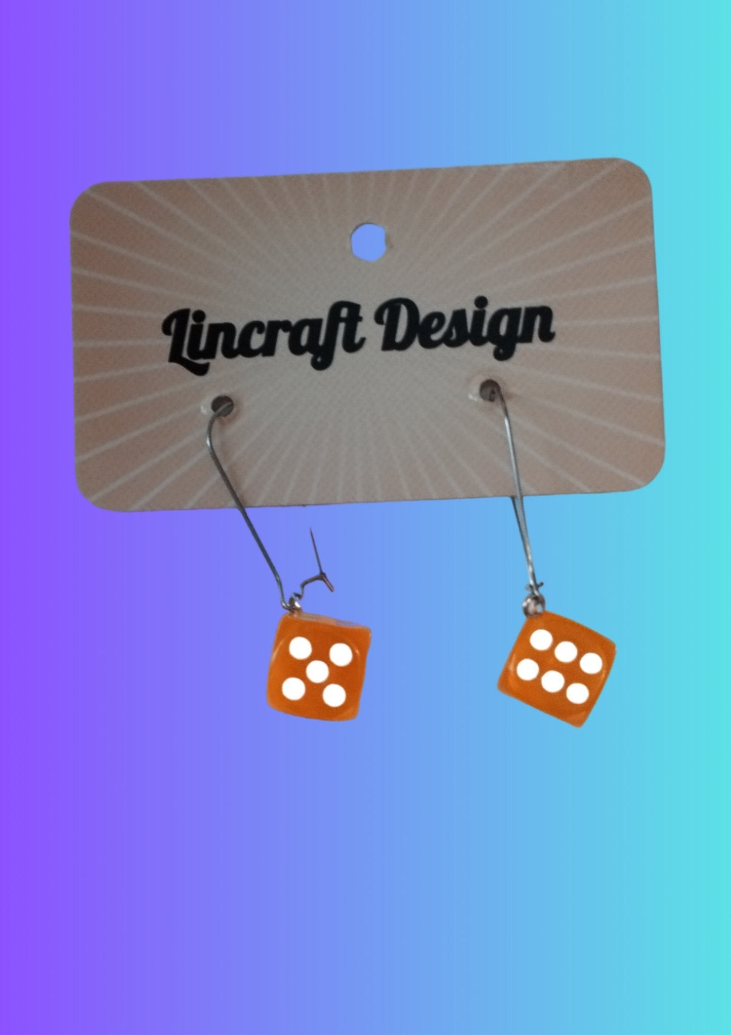 Resin Dice Earrings | Irish Handmade Jewellery - Lincraft Design