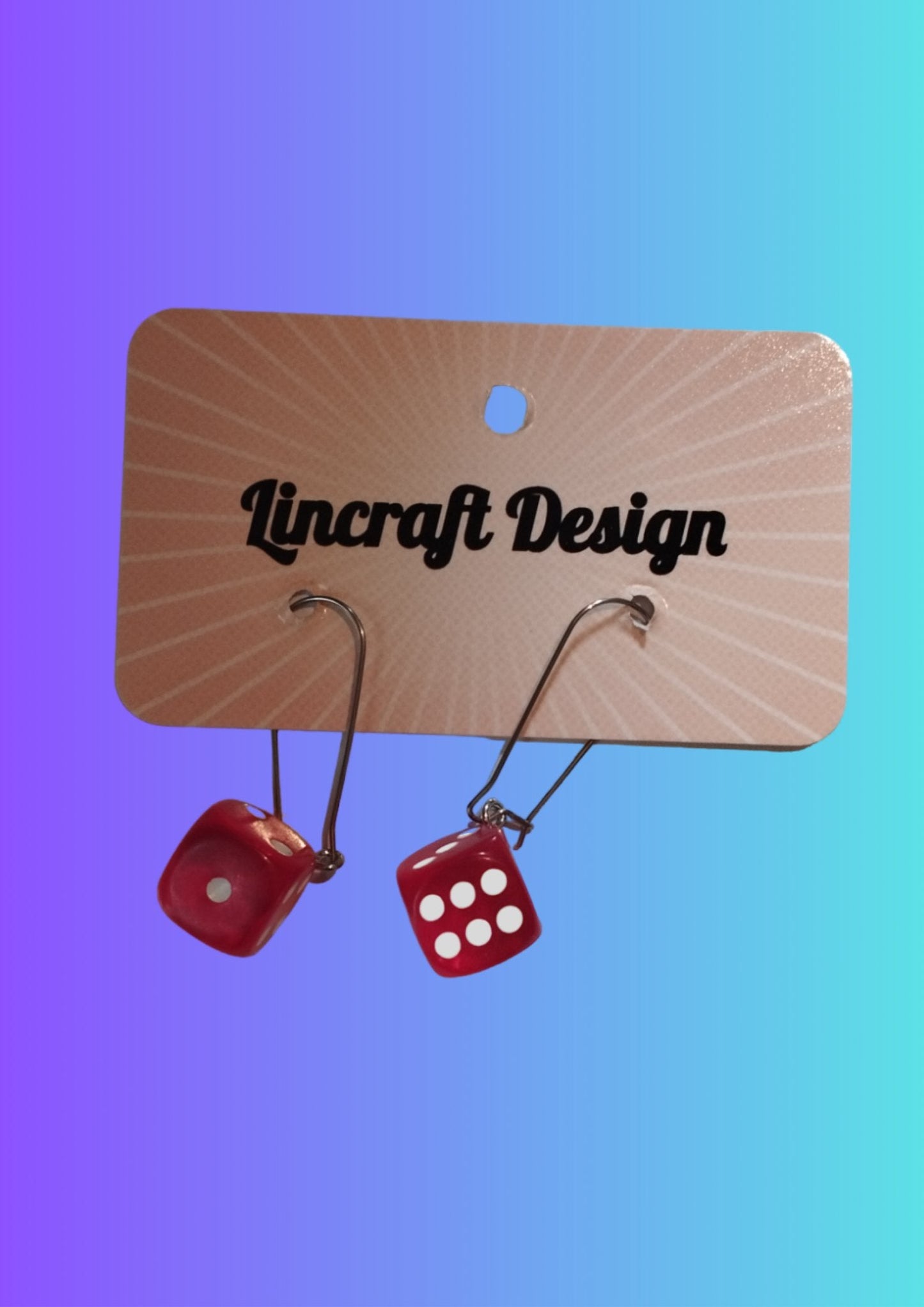 Resin Dice Earrings | Irish Handmade Jewellery - Lincraft Design
