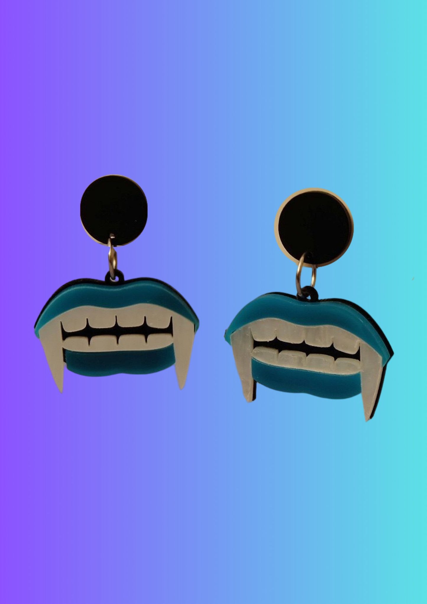 Vampire Teeth Earrings | Irish Handmade Jewellery - Lincraft Design
