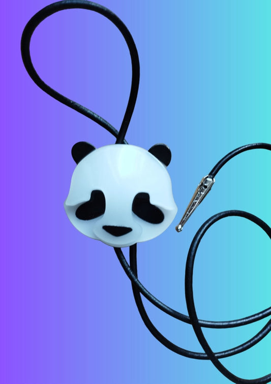 Panda Bolo tie - Lincraft Design